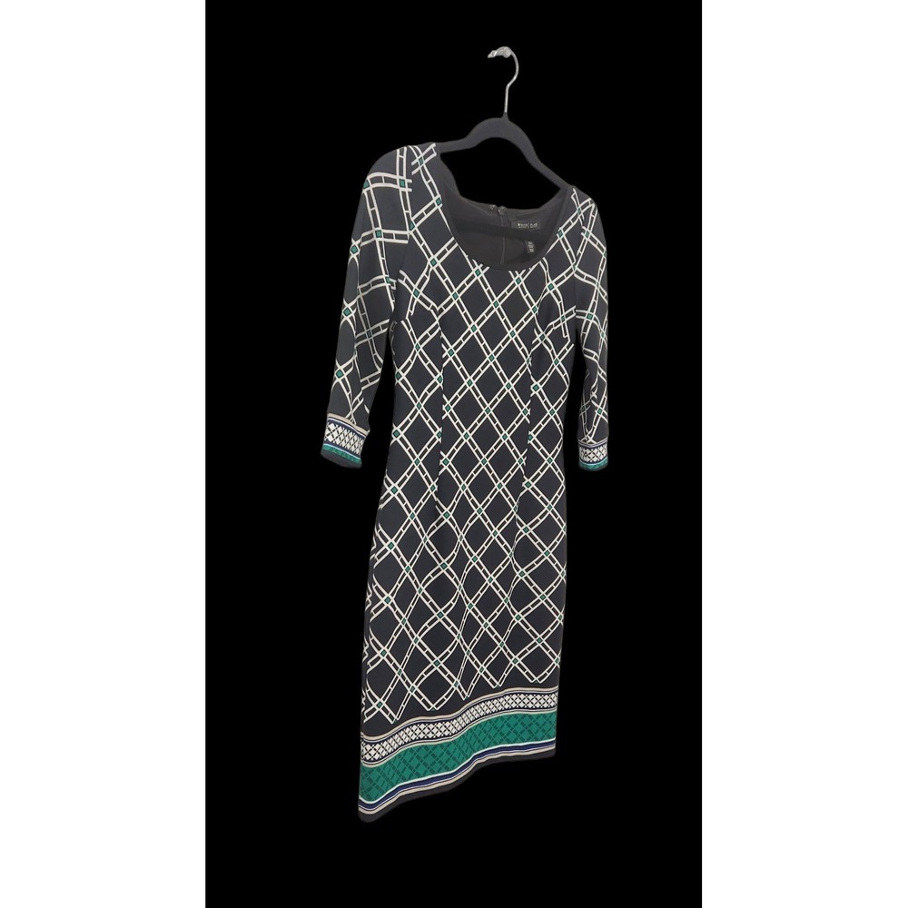White House Black Market WHBM No Iron Stretch Sheath Dress Sz 00 Business Office